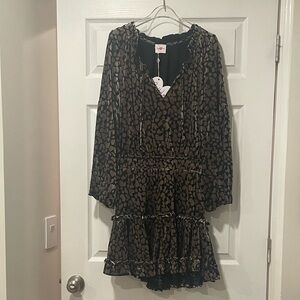 Buddy Love Black and Brown Mini Dress